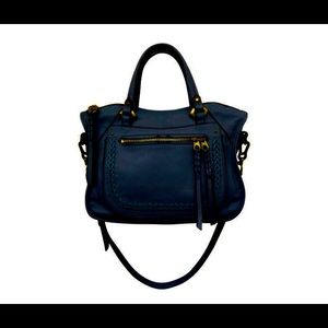 Oryany Black Leather Sachel